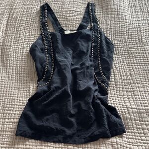 Black Embellished Women's Top
